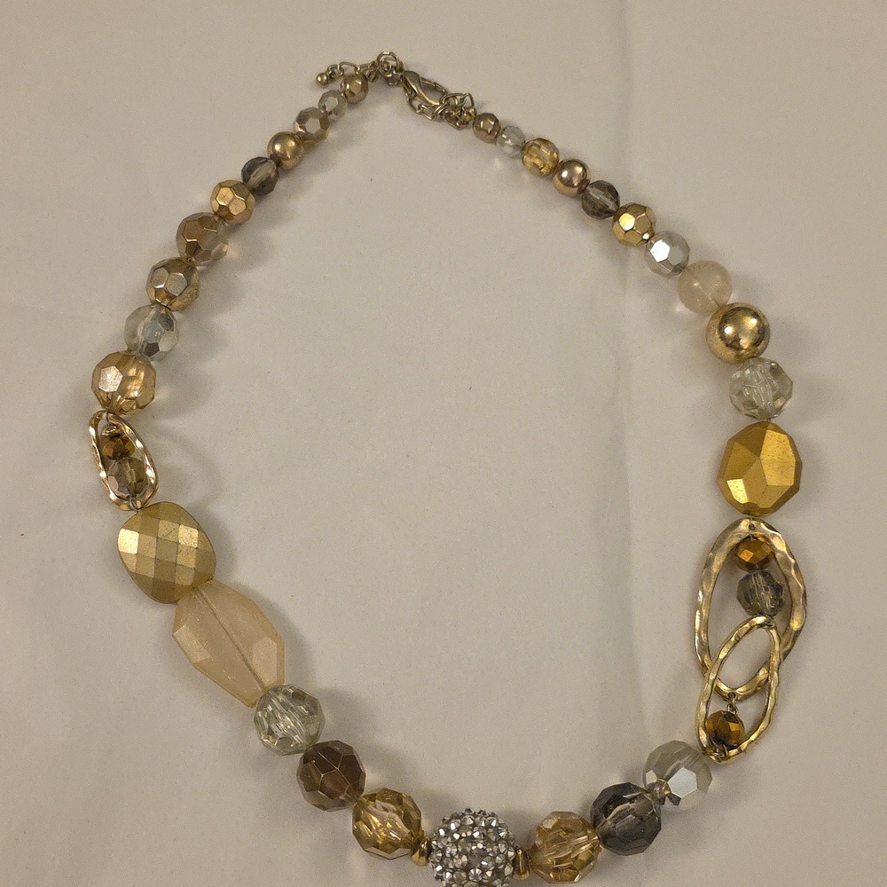 Vintage Multi Bead Geometric Necklace